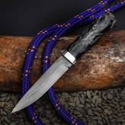 Ножи из дамасской стали ZD-0803: Нож Пескарь (Дамаск ZD-0803, Композит, Алюминий)