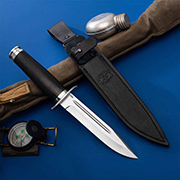 Ножи из стали 95Х18 купить в Новокузнецке: НР Патрон-АН (95Х18, Граб, Нержавеющая сталь, Алюминий)