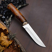 Ножи по маркам стали купить в Владивостоке: Нож Бекас (K390, Композит, Мокумэ-ганэ)