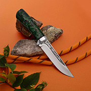 Ножи из стали ELMAX купить в Новокузнецке: Нож Лиса без тыльника (ELMAX, Композит, Алюминий)