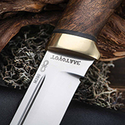 Ножи по маркам стали купить в Владивостоке: Нож Бекас (JM390A, Ореховый кап, Латунь)