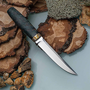 Категория ножей купить в Владивостоке: Нож Финка Сканди (ELMAX, Стабилизированная карельская береза лазурная, Мокумэ-ганэ)