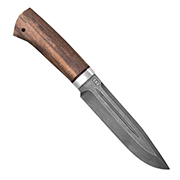 Ножи из дамаска ZDI-1016 купить в Красноярске: Нож Селигер (Дамаск ZDI-1016, Орех, Алюминий)