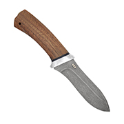 Шкуросъемные ножи купить в Туле: Нож Скинер (Дамаск ZDI-1016, Орех, Алюминий)