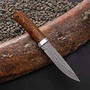 Ножи из дамаска ZDI-1016 купить в Красноярске: Нож Пескарь (Дамаск ZDI-1016, Композит с бронзовой микросеткой луна, Алюминий)