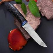 Ножи из дамаска ZDI-1016 купить в Екатеринбурге: Нож Лиса (Дамаск ZDI-1016, Композит с алюминием микросеткой "соты", ZlaTi)