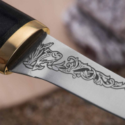 Ножи по маркам стали купить в Владивостоке: Нож Фишка (100Х13М, Стабилизированный граб, Латунь)
