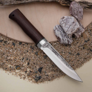 Ножи по маркам стали купить в Владивостоке: Нож Пескарь без тыльника (95Х18, Термоясень, Алюминий)