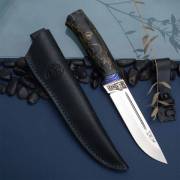 Ножи по маркам стали купить в Владивостоке: Нож Бекас (95Х18, Композит с латунной микросеткой луна, ZlaTi)