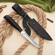 Категория ножей купить в Владивостоке: Нож Финка-2 Вача (95Х18, Граб, Латунь, Текстолит)