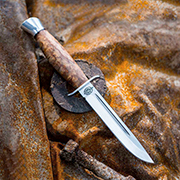 Категория ножей купить в Владивостоке: Нож Финка-2 (CPR, Стабилизированная карельская береза, Нержавеющая сталь, Алюминий)