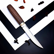 Ножи по маркам стали купить в Владивостоке: Нож Финка Сканди (95Х18, Орех, Латунь)