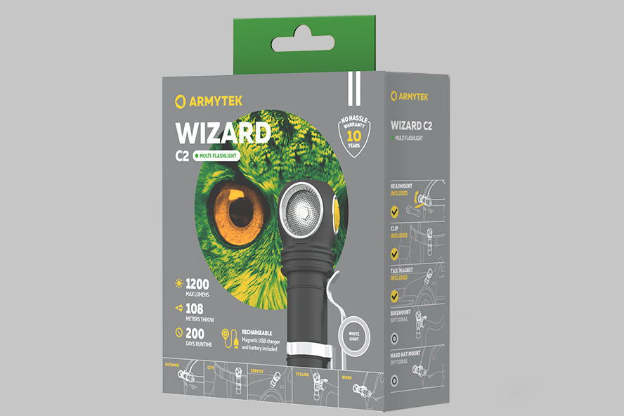 Armytek Wizard C2 Magnet USB (теплый свет)
