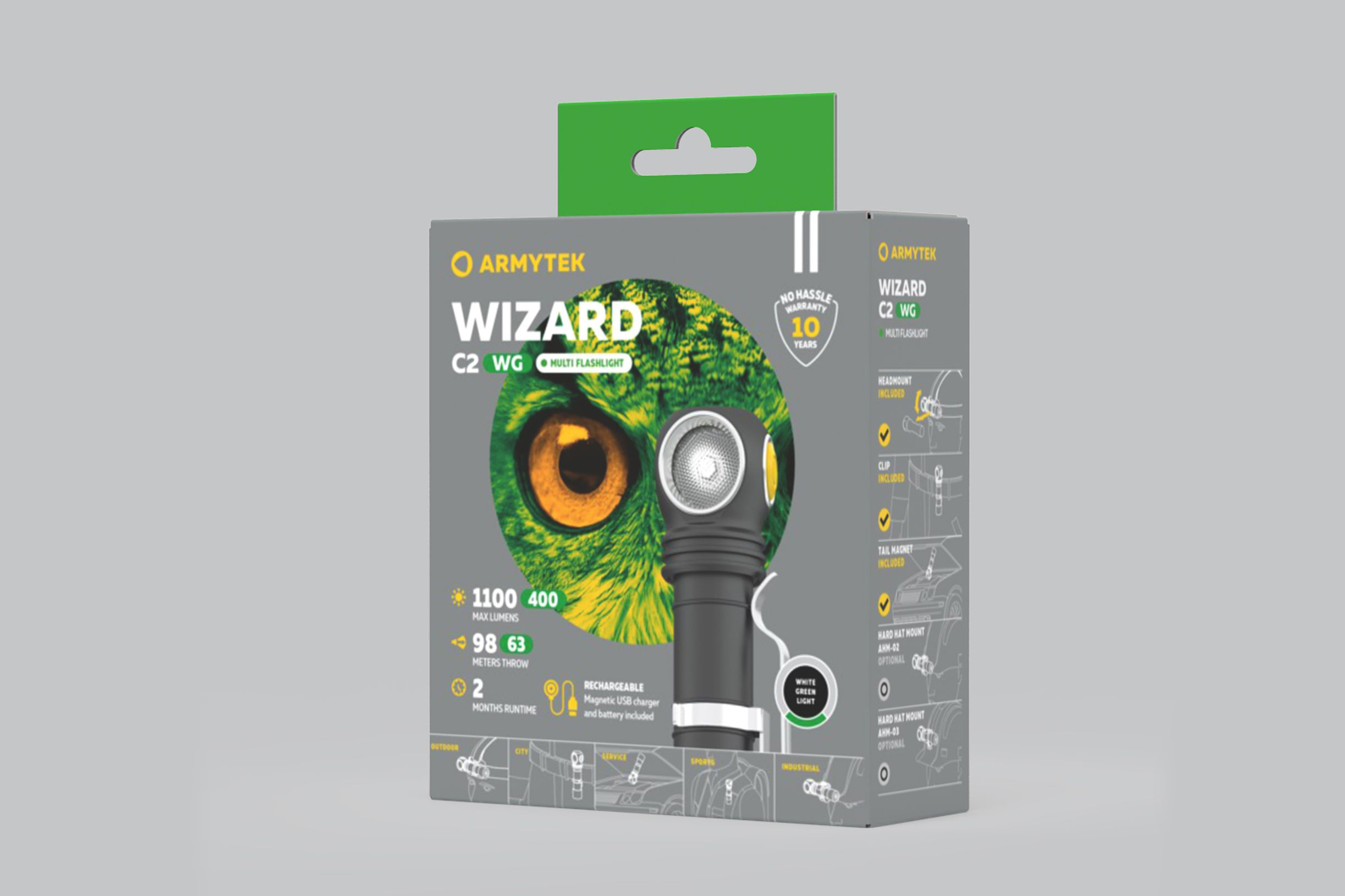 Armytek Wizard C2 WG Magnet USB (теплый свет)