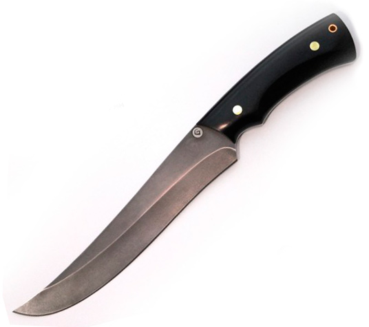 Нож R013 (Литой булат, Накладки граб)