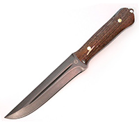 Нож R014 (Литой булат, Накладки орех)