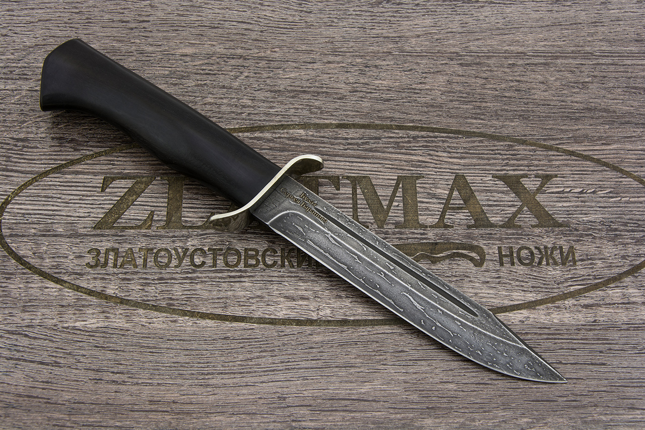 Нож T002G Разведчик (Литой булат, Граб, Нержавеющая сталь)