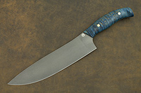 Нож K003 Шеф (Литой булат, Накладки стабилизированная карельская береза)