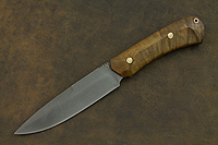 Нож R003 (Литой булат, Накладки орех)