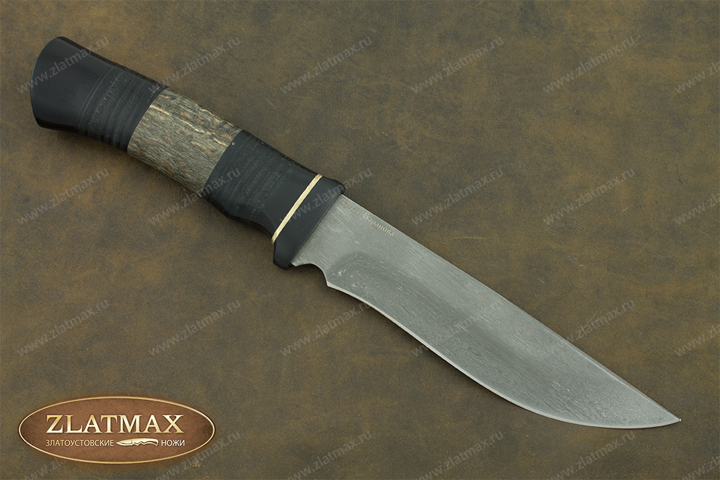 Нож T004 (Литой булат, Комбинированная, Микарта)
