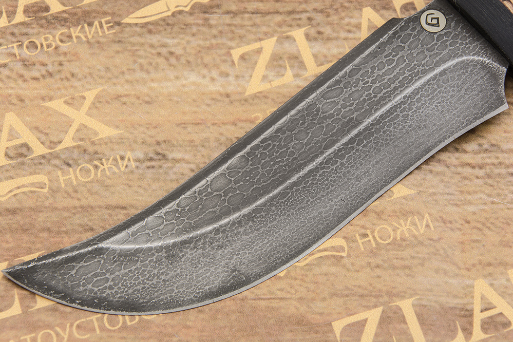 Нож V002 (Литой булат, Наборная береста, Текстолит)