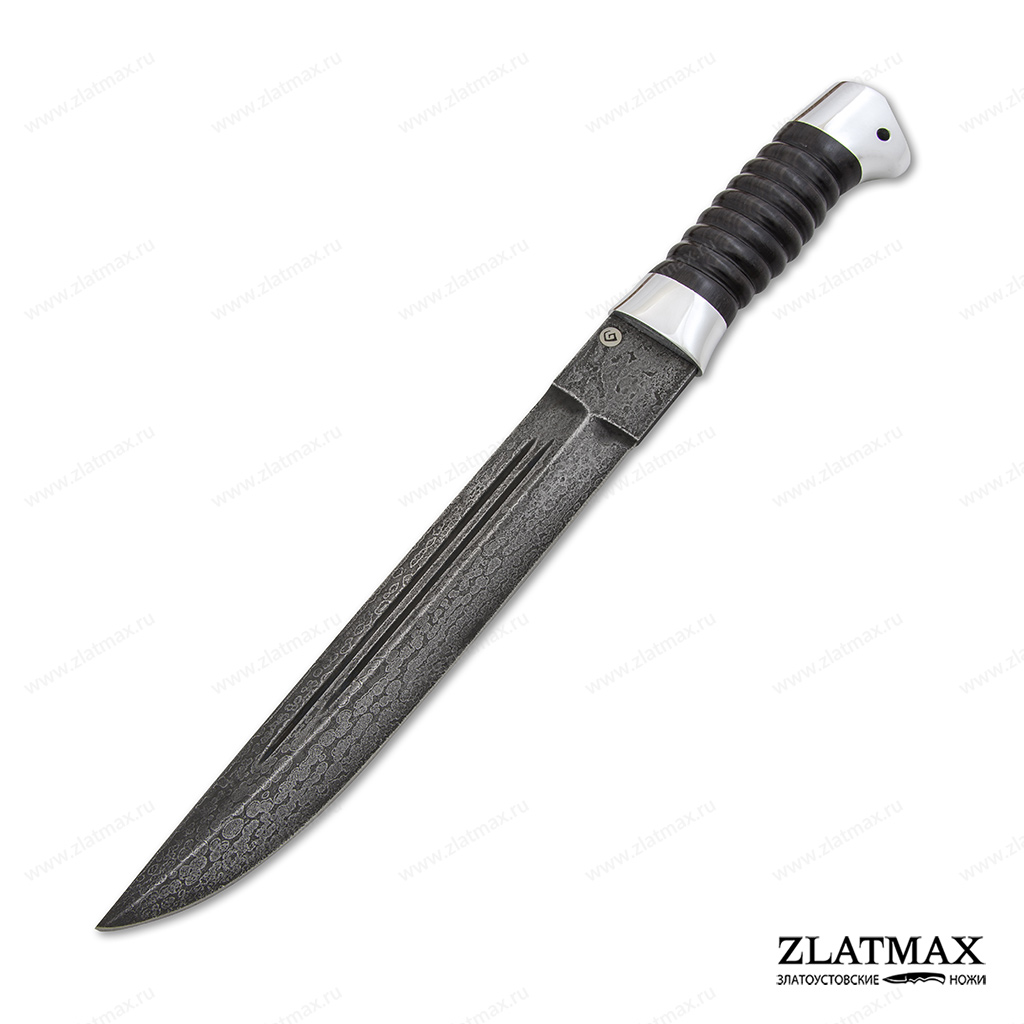 Нож v007 казачий пластунский (Литой булат, Граб, Алюминий)