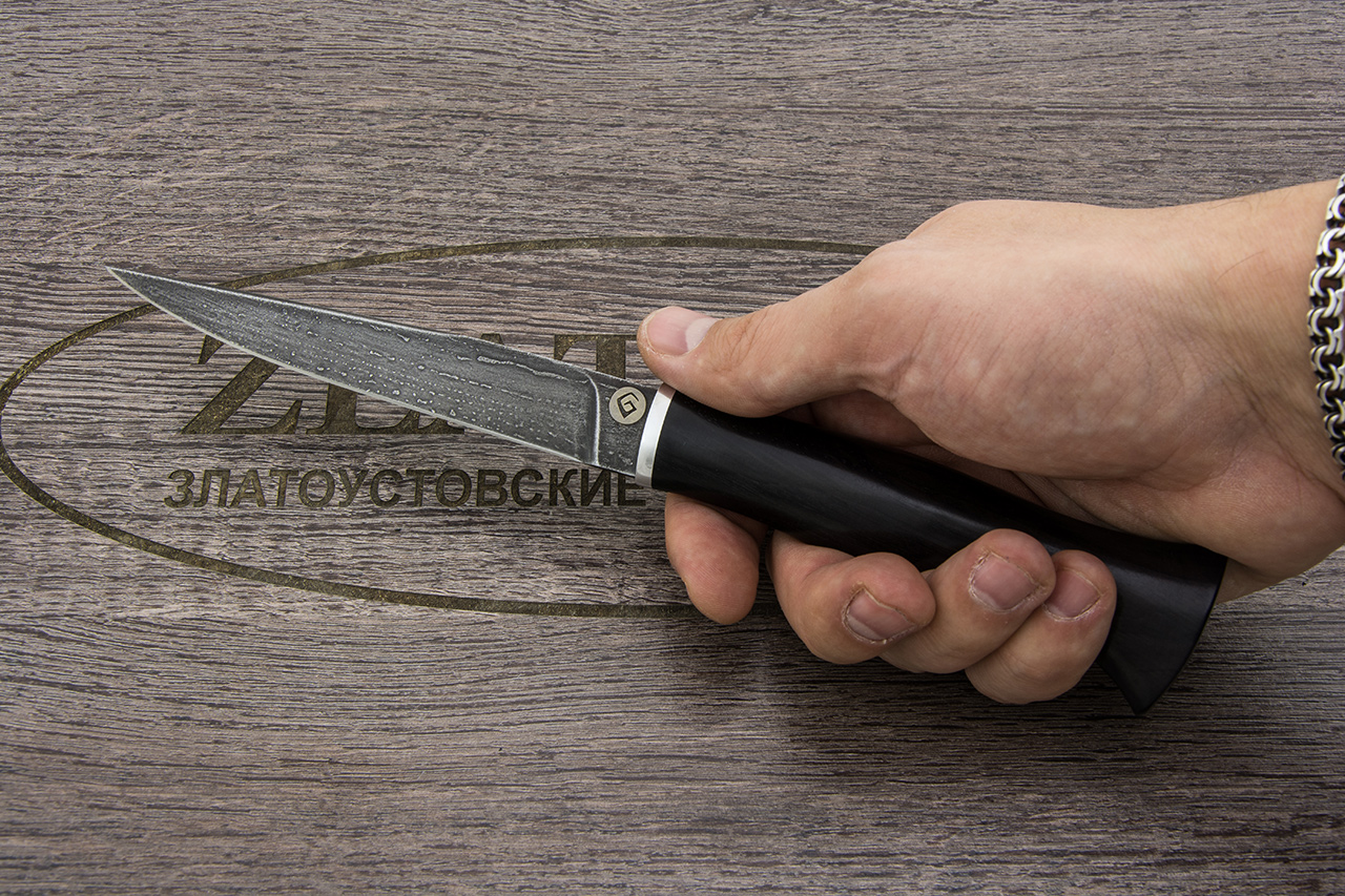 Нож Тюринский (Литой булат, Граб, Алюминий)