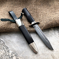 Булатный нож НР-40 Офицерский (Литой булат, Граб, Металлический)