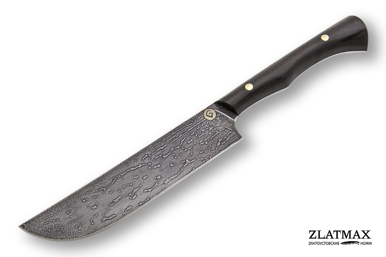 Узбекский нож Пчак K004 (Литой булат, Накладки граб) фото-01