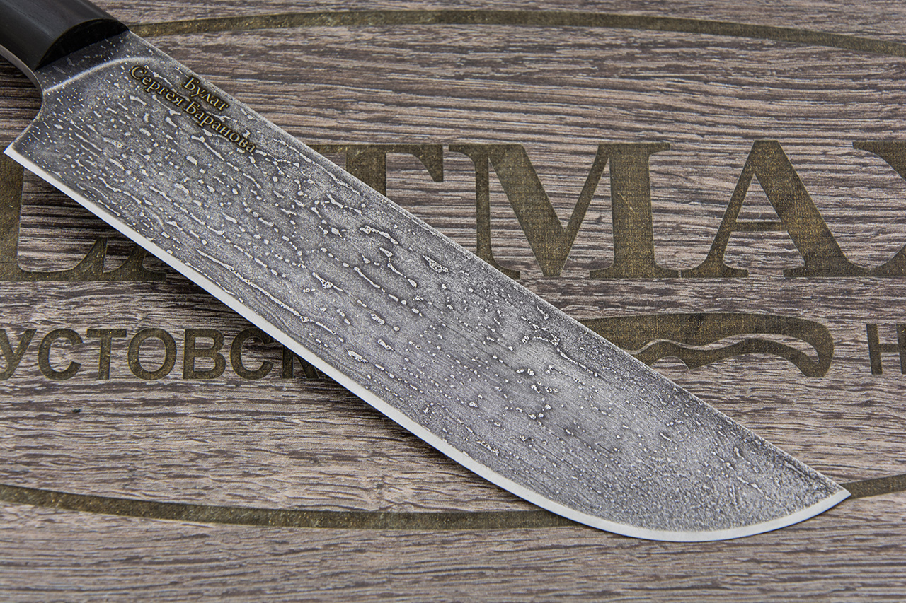 Узбекский нож Пчак K004 (Литой булат, Накладки граб)