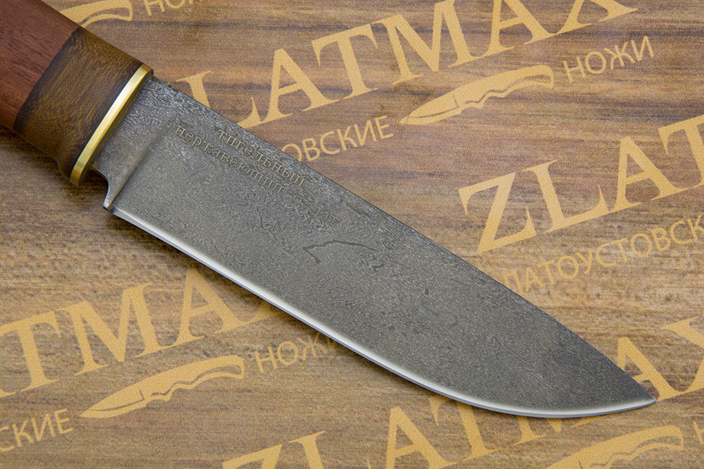 Нож BSU-004 (Литой нержавеющий тигельный булат, Латунь)
