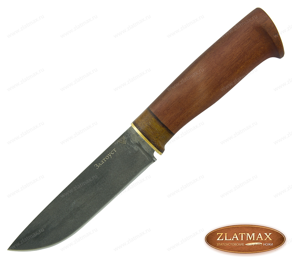 Нож BSU-005 (Литой нержавеющий тигельный булат, Махагон африканский, Латунь) в Краснодаре фото-01
