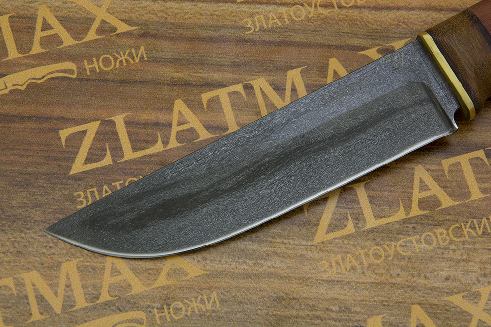 Нож BSU-008 (Литой нержавеющий тигельный булат, Латунь)