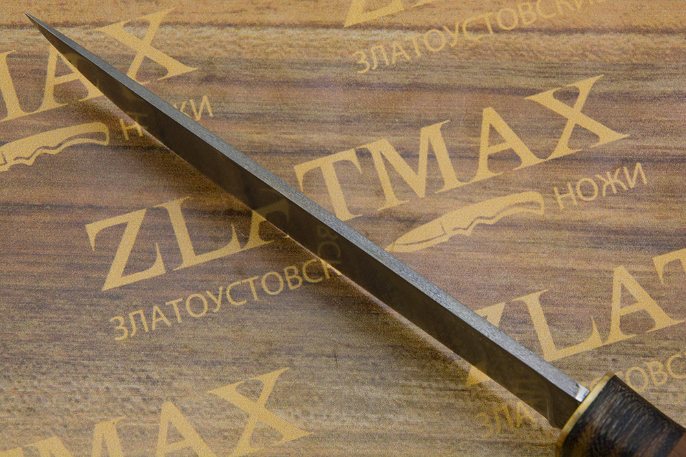 Нож BSU-010 (Литой нержавеющий тигельный булат, Латунь)