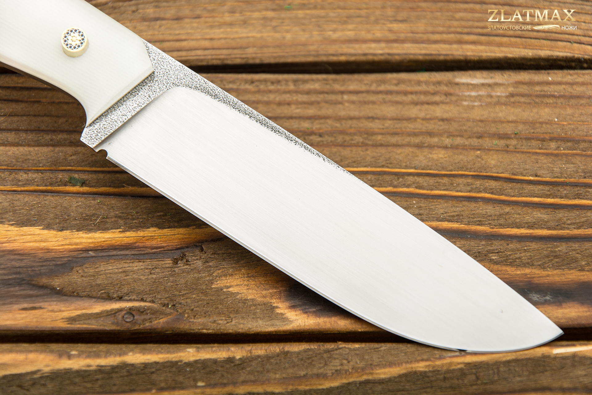 Нож Ривер (N690, Накладки композит, Сатинирование клинка)