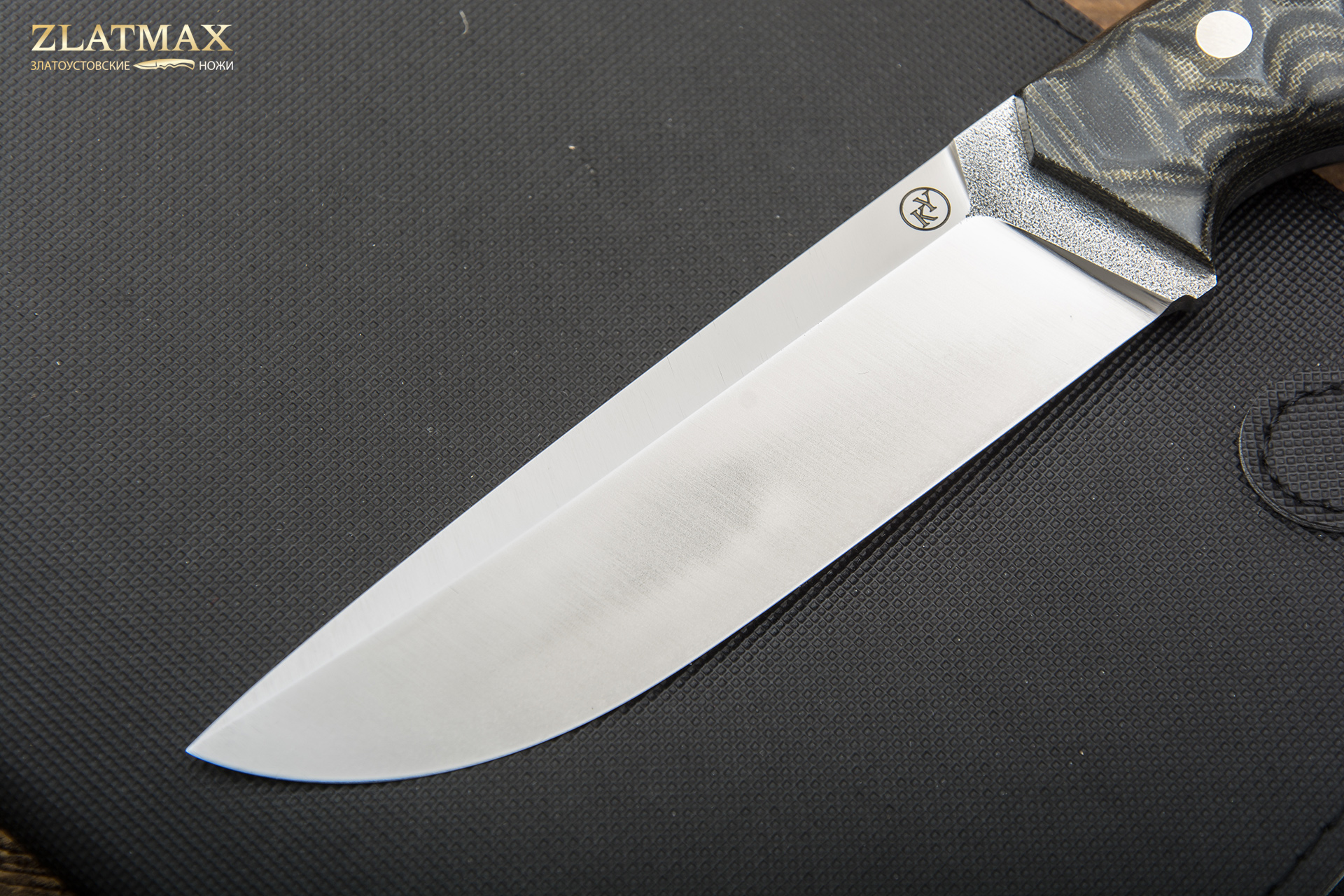 Нож Егерь (N690, Накладки микарта каменный век)