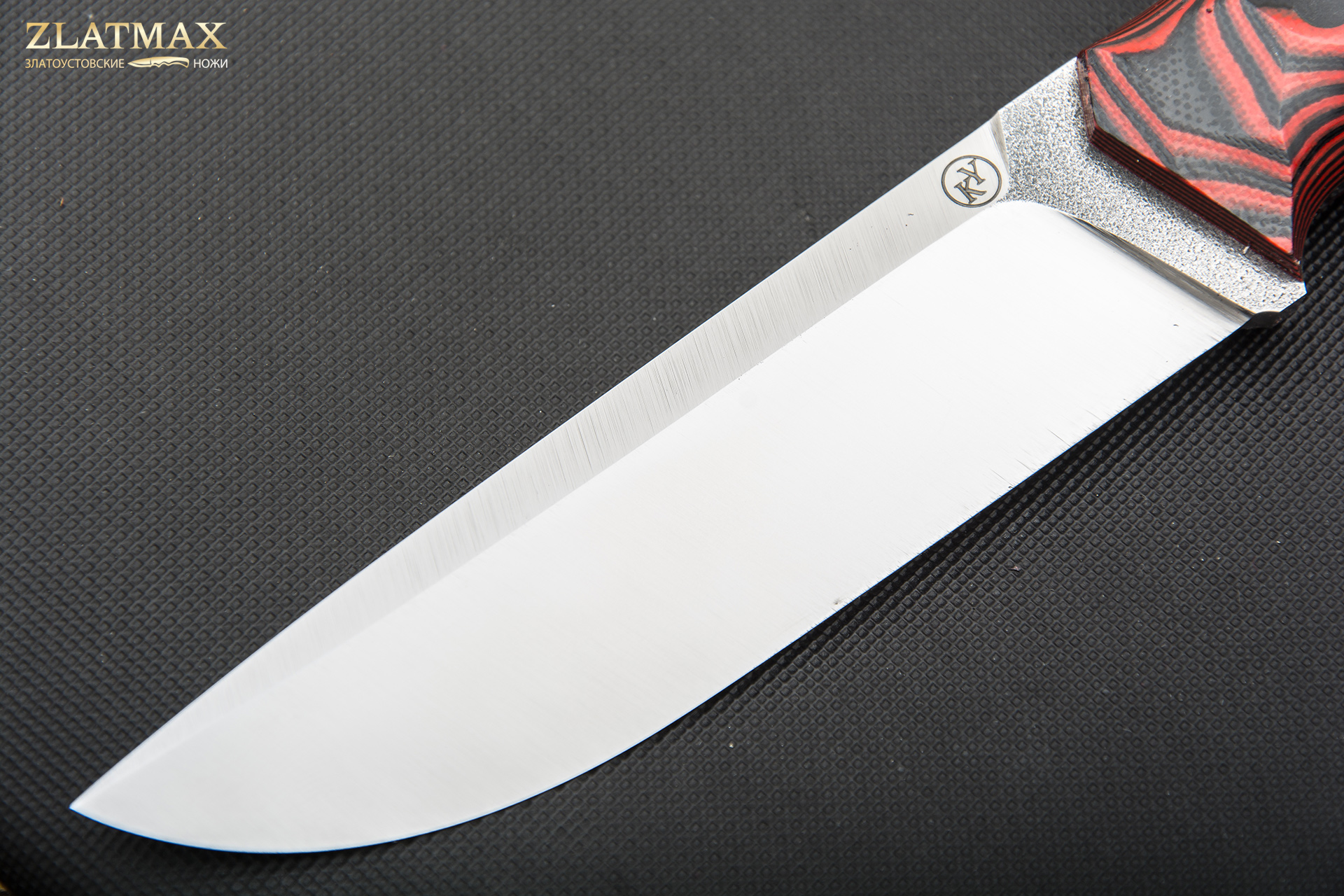 Нож Егерь (N690, Накладки G10 каменный век красный)