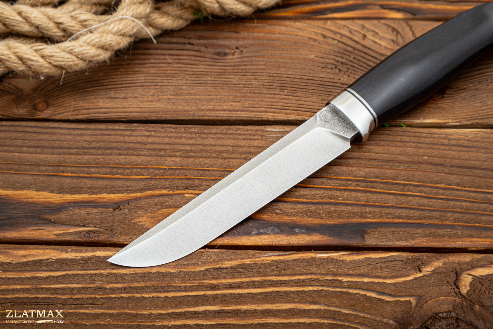 Нож Финка (N690, Стабилизированная древесина, Нержавеющая сталь)