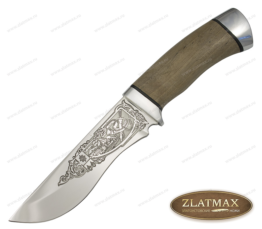 Нож Тунгус (95Х18, Орех, Алюминий) в Кемерово фото-01