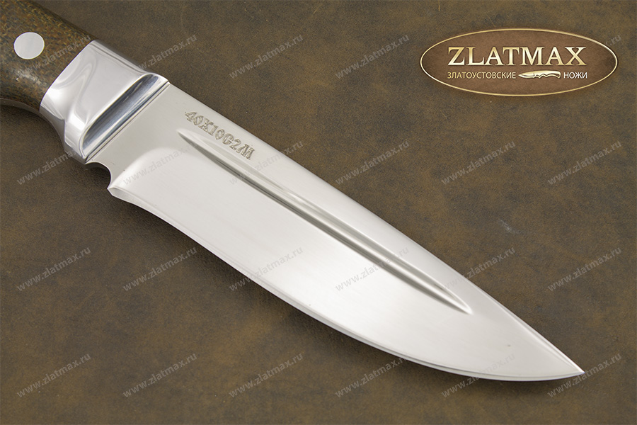Нож Пума ЦМ (40Х10С2М, Накладки текстолит)