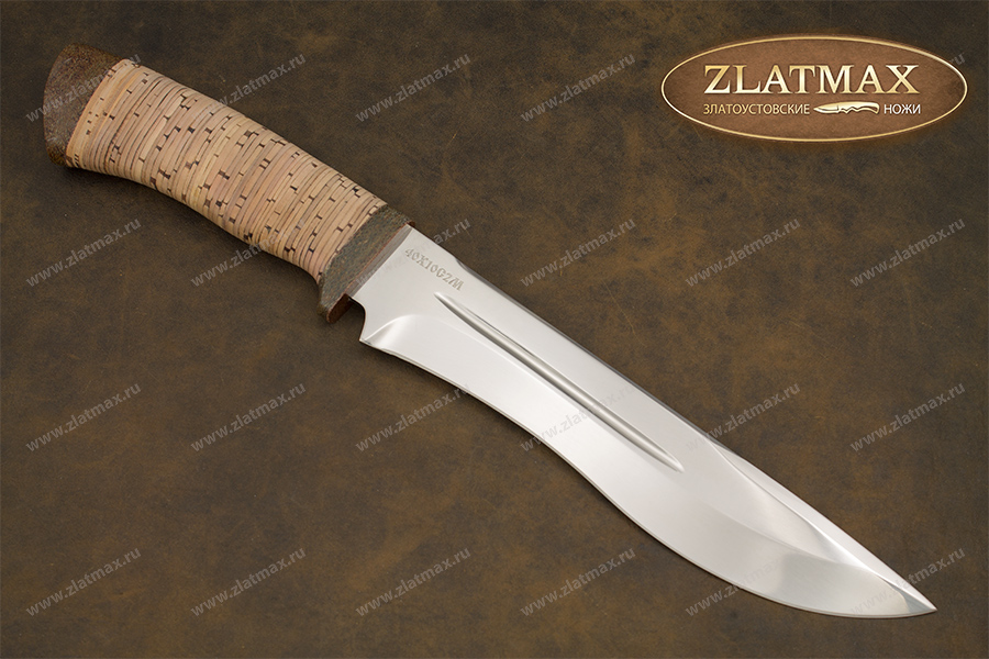 Нож Байкал (40Х10С2М, Наборная береста, Текстолит)