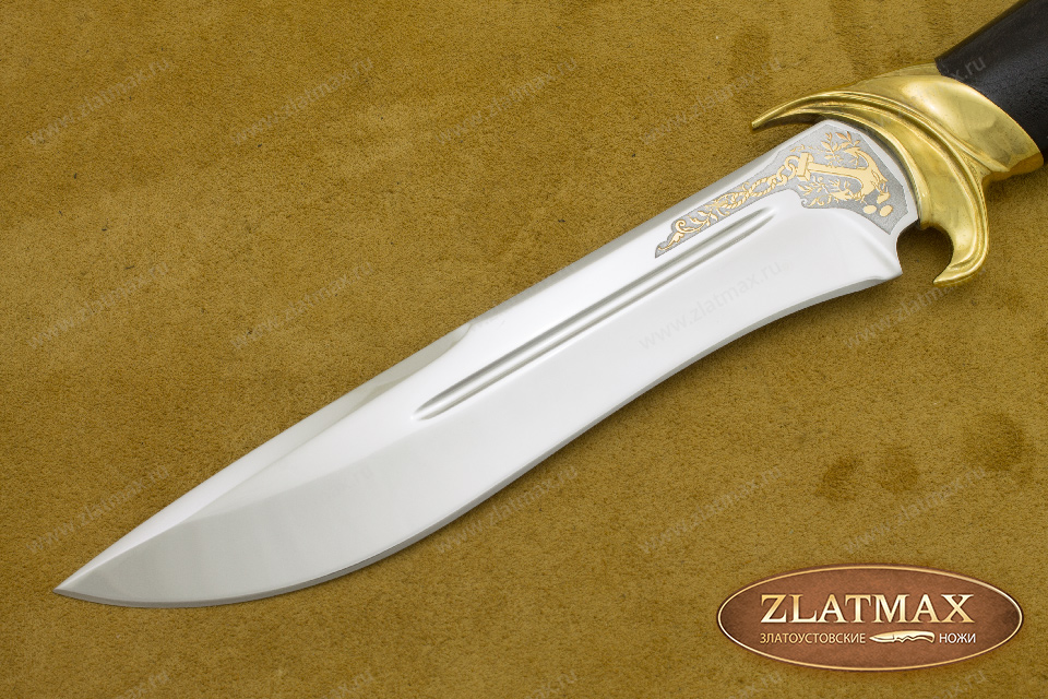 Нож Байкал Акула (95Х18, Граб, Латунь)