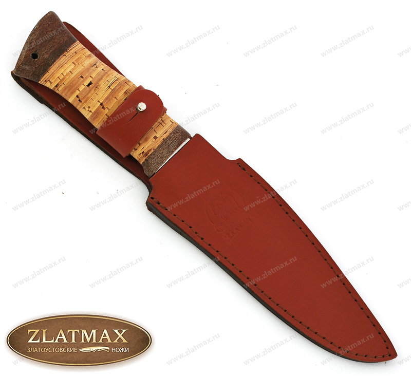 Нож Кайман 2 (40Х10С2М, Наборная береста, Текстолит)