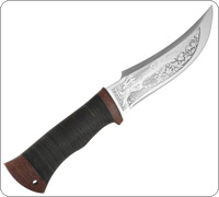 Нож Русский 3 (40Х10С2М, Наборная кожа, Текстолит)