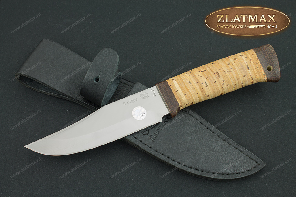 Нож Домбай-2 (40Х10С2М, Наборная береста, Текстолит)