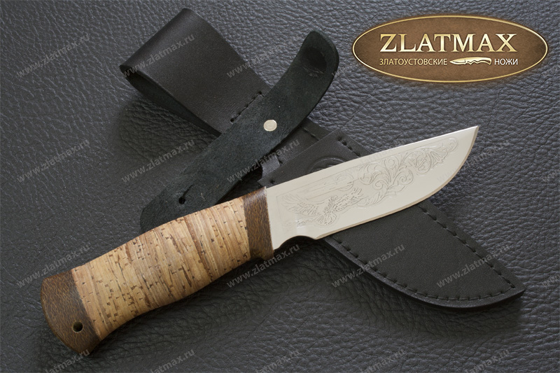 Нож Сталкер 2 (40Х10С2М, Наборная береста, Текстолит)