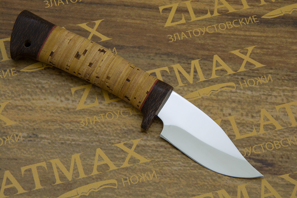 Нож Малек (40Х10С2М, Наборная береста, Текстолит)