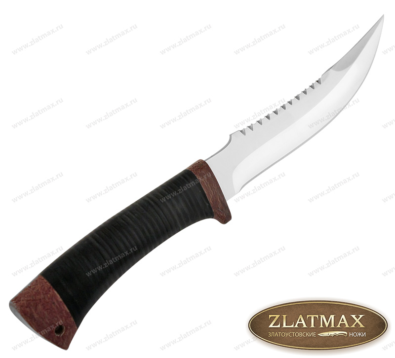 Нож Рыбацкий-1 (40Х10С2М, Наборная кожа, Текстолит)