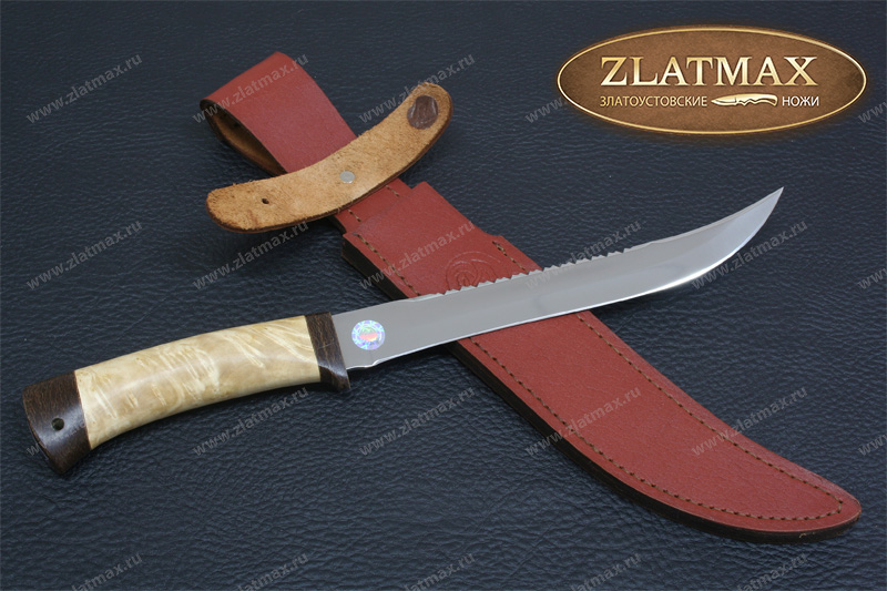 Нож Рыбацкий-2 (40Х10С2М, Берёзовый кап, Текстолит)