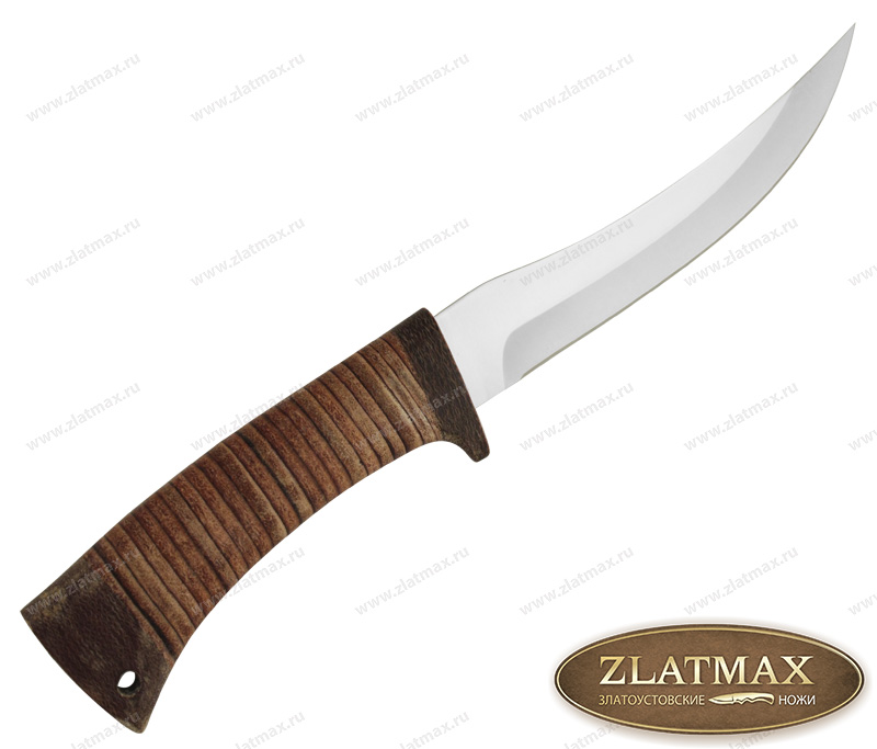 Нож Рыбацкий-3 (40Х10С2М, Наборная кожа, Текстолит)